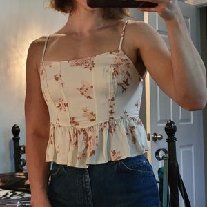 Free People April peplum corset top